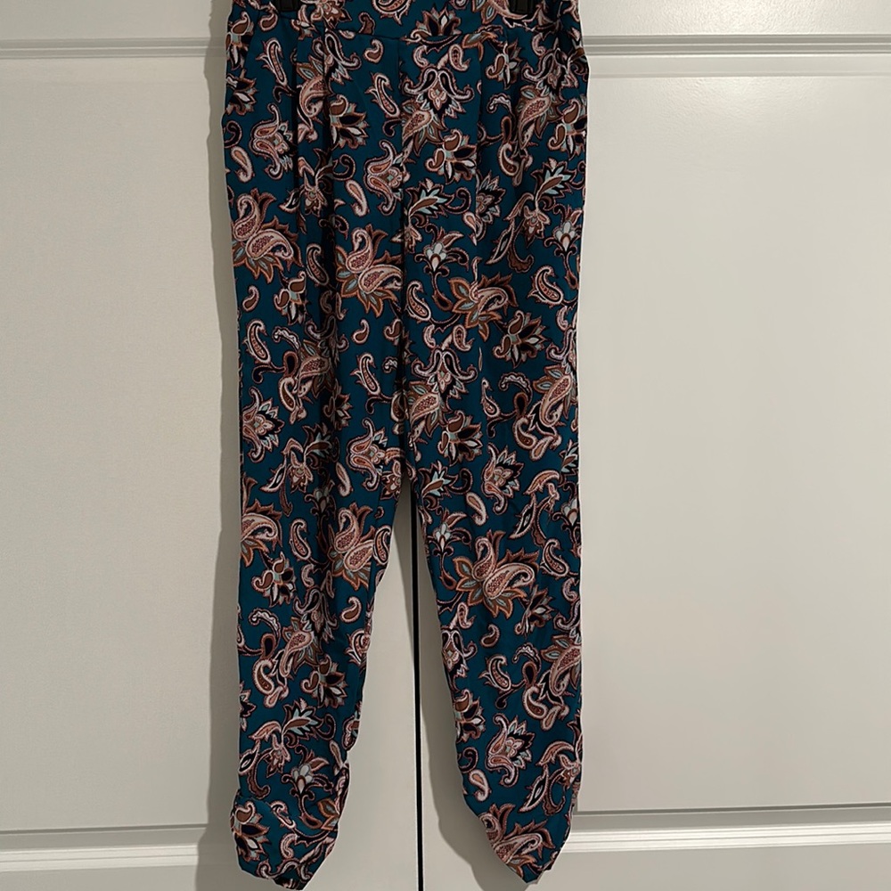 Charlotte Russe | Large Multi-Colored Paisley Harem-Styled Pant